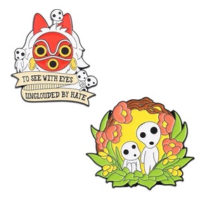 Spille Personalizzate di <span class=keywords><strong>Totoro</strong></span>, No Face Man e Drago, Servizio di Consegna di Kiki, Pin Smaltati Kawaii - Product Image 1