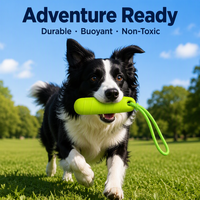 Jouet à mâcher pour chien en mousse EVA durable et populaire pour l'extérieur, la plage, l'eau, avec corde, écologique, interactif, imperméable, 22 cm