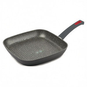 Bistecchiera de Aluminio Antiadherente (28x28cm) VIVÀ Gris y Rojo 2259 - Product Image 2