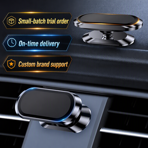 Support magnétique pour téléphone de voiture (lot de 2), fixation solide pour tableau de bord et grille d'aération, logo OEM personnalisé, vente en gros pour tous les smartphones - Product Image 1