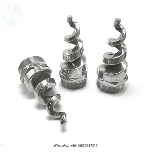 YS 4 Inch SS 316L Water Jet Cooling Tower Spiral Nozzle for Washing, Dust Control Full Cone Spiral Tank Cleaning Nozzle