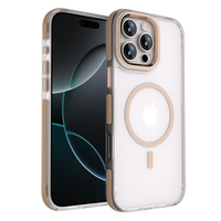 Coque de téléphone de haute qualité personnalisable semi-transparente givrée anti-jaunissement TPU+PC antichoc anti-traces de doigts avec protection de l'objectif