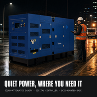 Groupe électrogène diesel Yuchai JSST, système parallèle, 200 kVA, 60 Hz, super silencieux, pour l'alimentation en cas d'urgence