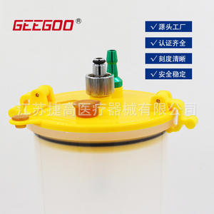 1L Medical Negative Pressure Suction Device Waste Liquid Collection Bottle with Drainage Device Vacuum Suction Devices - Product Image 1