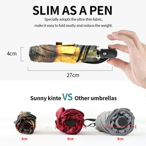 Manual 38-Inch Mini Three-Fold Iron <b>Frame</b> Golf Umbrella Oversize Double Canopy 8 Ribs Auto Close Glass Fiber Ribs Windproof - Product Image 2