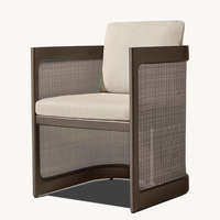 Collection de mobilier de terrasse de luxe en aluminium mat avec structure en maille textile pour l'extérieur, fourni directement par l'usine