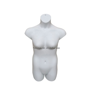 Maniquí colgante de plástico de tamaño grande, maniquí de medio cuerpo (987-blanco) - Product Image 2