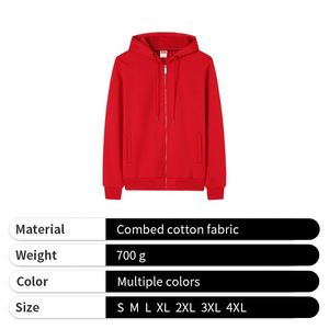 Cotton Fleece Fabric Men's Zipper-<b>Up</b> Embroidered Eco-Friendly Winter Digital Printing Casual Outdoor Fashion Wear - Product Image 5