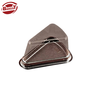 Bakest factory sale clear plastic sandwich box breakfast box triangle cake box