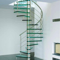 Escalier en colimaçon élégant en acier et bois CBMmart 2024 avec garantie de 5 ans, design moderne pour usage intérieur