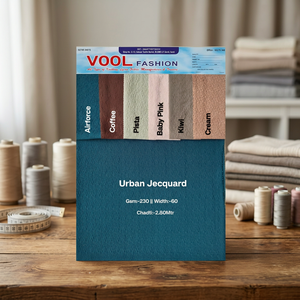 Tissu Jacquard Urbain en Lycra 230 GSM, Matière Tricotée Texturée en Polyester Spandex de 60 Pouces pour T-shirts et Vêtements de Sport – Vente en Gros - Product Image 2
