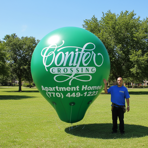 Globo Esférico Inflable de PVC de 5-12 pies para Publicidad Exterior con Logotipo <span class=keywords><strong>y</strong></span> <span class=keywords><strong>Luz</strong></span> LED, Venta al Por Mayor - Product Image 1