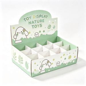 Toy <b>Display</b> Nature Toys Paperboard Counter <b>Box</b> With Dividers Eco-Friendly Self Erecting Packaging For Small Goods - Product Image 1