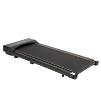 Tapis de marche ultra-plat et silencieux sous le bureau, moteur sans balais, équipement de fitness pour la maison et le bureau avec télécommande