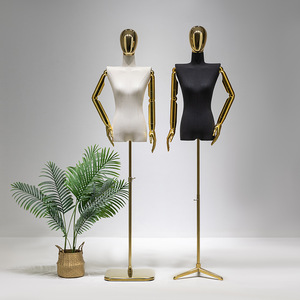 <span class=keywords><strong>Mannequin</strong></span> de <span class=keywords><strong>couture</strong></span> femme demi-corps en mousse et tissu, réglable, pour présentation de vêtements, prix abordable - Product Image 2
