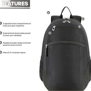 Mochilas Escolares Plegables ADDS, Gran Capacidad, Impermeables, para Viajes, con Puerto USB, para Portátiles, con Logotipo Personalizado - Product Image 2