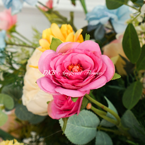 Vente en gros Centre de table de mariage Boule de fleurs de couleurs mélangées Décoration de boules de fleurs en soie artificielle de haute qualité - Product Image 4
