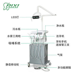 Carrito Dental Móvil XTC-3 con Compresor de Aire Incorporado, Banco de Trabajo Portátil para Equipos de Terapia Oral - Product Image 5