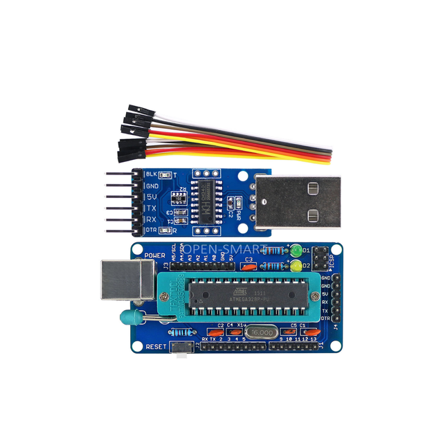 ATmega328P Development Board CH340 Module USB to TTL Programmer Cable Compatible for Ardu