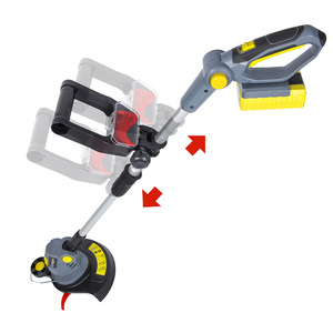 Tondeuse à gazon professionnelle portative pour bricolage, désherbeur domestique rechargeable, coupe-herbe portable alimenté par batterie au lithium 1200W 24V - Product Image 5