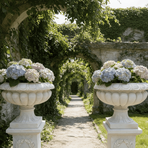 Pot <span class=keywords><strong>de</strong></span> fleurs <span class=keywords><strong>en</strong></span> marbre d'extérieur, sculpté à la main, marbre naturel <span class=keywords><strong>de</strong></span> grande taille, sculpté à la main pour la décoration <span class=keywords><strong>de</strong></span> <span class=keywords><strong>jardin</strong></span> - Product Image 3