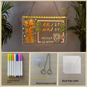 夜市广告楼公司医院用亚克力写字板DIY充电照明<span class=keywords><strong>LED</strong></span>显示屏 - Product Image 3