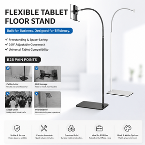 Soporte Metálico <span class=keywords><strong>para</strong></span> Teléfono con Brazo Largo y Flexible, con Rotación de 360 Grados °   Soporte Flexible con <span class=keywords><strong>Clip</strong></span> Ajustable <span class=keywords><strong>para</strong></span> Tablet PC de 4.6-13 Pulgadas, Compatible con <span class=keywords><strong>iPad</strong></span>/Tablet/iPhone - Product Image 3