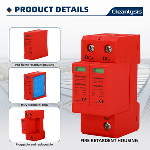 Protector Contra Sobretensiones de 35 mm para Montaje en Riel DIN, 20~40 kA, CC 1000 V, Dispositivo de Protección Contra Rayos para Energía <span class=keywords><strong>Solar</strong></span> Fotovoltaica - Product Image 4