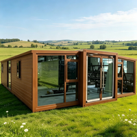 Maison conteneur extensible préfabriquée modulaire pliable pour ranch, manoir, villa de vacances, gîte