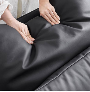 Ensemble de canapés modernes modulaires italiens <span class=keywords><strong>en</strong></span> cuir noir Meubles de salon modernes Sofa d'angle sectionnel <span class=keywords><strong>en</strong></span> cuir véritable <span class=keywords><strong>en</strong></span> forme de <span class=keywords><strong>L</strong></span> - Product Image 6