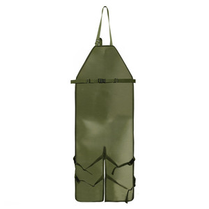 Delantal de tela Oxford con bolsillos para jardinería y trabajo, diseño con bloques de color - Product Image 4