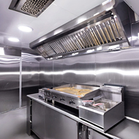 Camion de restauration mobile commercial, chariot de vente de nourriture rapide, remorque pour pizzas, barbecues, burgers – USA, Europe, Australie