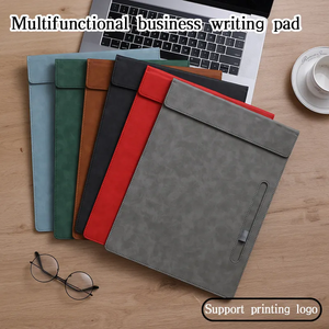 Organizador de cartera de escritura de cuero Premium con portapapeles A4 Portadocumentos Pen Loop para uso profesional de negocios - Product Image 4