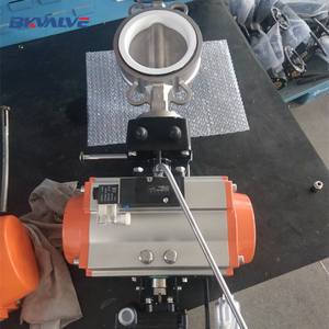 DN100 16 nostank <span class=keywords><strong>valvola</strong></span> a farfalla pressurizzante con finecorsa azionata <span class=keywords><strong>pneumatica</strong></span> - Product Image 6