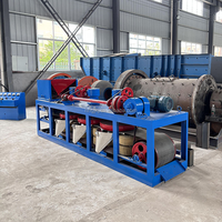Hochleistungs-Dreischalen-Trockenmagnetscheider mit 2 TPH Kapazität, Motor und Antrieb zum Trennen von Titan, Seltenerd- und Koltan-Mineralien