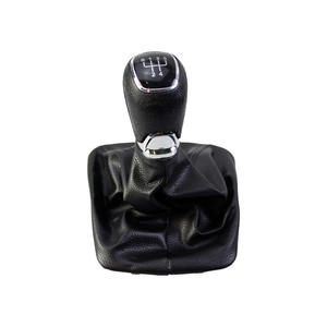 Pommeau de levier de vitesse manuel en cuir, 5 ou 6 vitesses, pour Skoda Octavia Fabia MK1, accessoires de voiture à transmission manuelle - Product Image 1