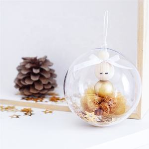 Boules rondes artisanales en plastique transparentes, boules d'ornement - Product Image 4