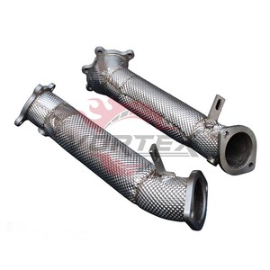 Système d'échappement complet Vortex SS304 pour Nissan GTR R35 avec tuyau en Y, collecteurs, kit silencieux de performance Valvetronic pour la course - Product Image 6