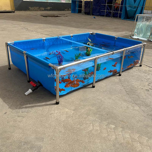 Réservoirs de bâche en PVC durables personnalisés bon marché pour l'étang de pêche de pisciculture Agents de recrutement de 10000 litres - Product Image 1