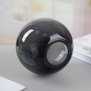 Supply Mouth Blown Smoke Black Round Globe Glass <strong>Lamp</strong> Shade 8inch 200mm Glass Ball <strong>Lampshade</strong> <strong>for</strong> Pendant Lights - Product Image 2