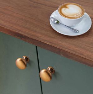 WEKIS Zinc Brushed <b>Cabinet</b> Hardware Classical Vintage Drawer Pulls Rose Furniture Accessories <b>Gold</b> Dresser Kitchen Bedroom Hotel - Product Image 6