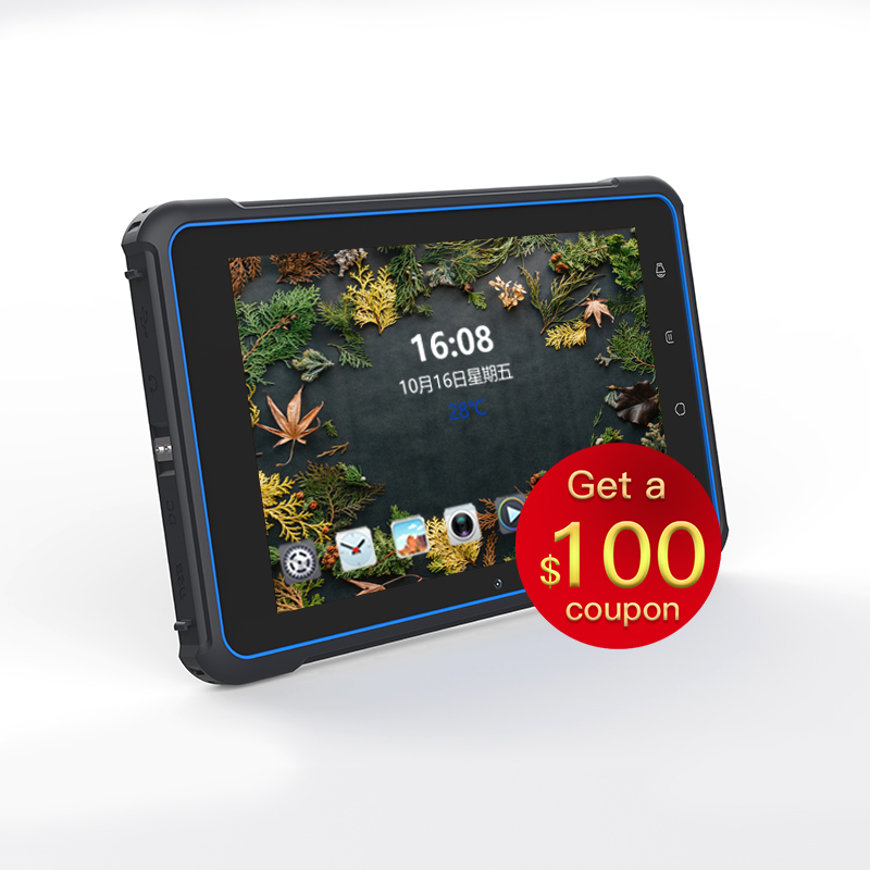 8 Inch Android Rugged Tablet Android 1000 Nits Rfid Tablet Rugged