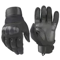 Doublesafe-guantes tácticos militares para hombre, de dedo completo, con pantalla táctil, color negro, para exteriores