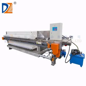 Hydraulic Closing Intelligent Stainless Steel Recessed Filter Press For Cassava Starch Filtering