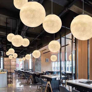 Nouvelle Suspension LED Ronde <span class=keywords><strong>BAHE</strong></span> Style Nordique pour Salon, à Commande à Distance, Tête Unique - Product Image 1