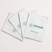 Sachet filtre à café recyclable à suspendre |   Sachets biodégradables à usage unique pour café filtre avec logo personnalisé, faible MOQ, OEM 500 pièces