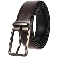 Ceinture personnalisée avec logo, nouvelle ceinture à boucle à ardillon double face LY35-5204-2