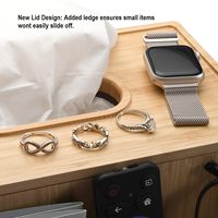 Support de tablette en bambou pour meubles de maison, organisateur de bureau pour iPad, téléphones, télécommandes, blocs-notes, stylos
