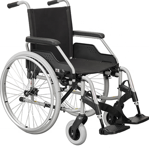 Silla de ruedas de freno estándar Handrim y Push Drive Soportes de brazo y pierna extraíbles Ancho del asiento 450mm Profundidad del asiento 440mm Color opcional - Product Image 5