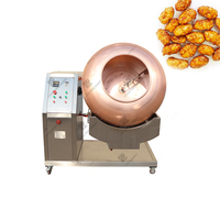 Machine rotative de revêtement et de torréfaction pour noix de pécan, cacahuètes et autres snacks, avec revêtement en cuivre pour la saveur